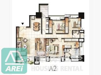 台南安平｜領袖特區｜高樓景觀質感3+1房平車