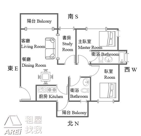 澄清湖仁雄商圈｜芳崗澄品｜2+1房平車