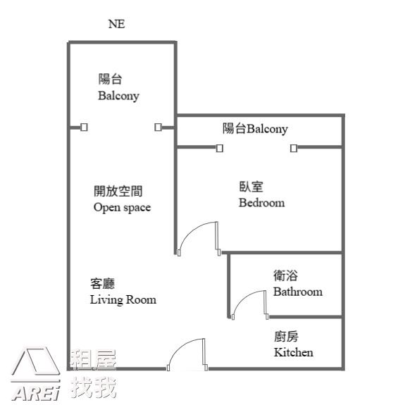 橋科綻 | 到站即到家1+1房平車 | 可租補可寵