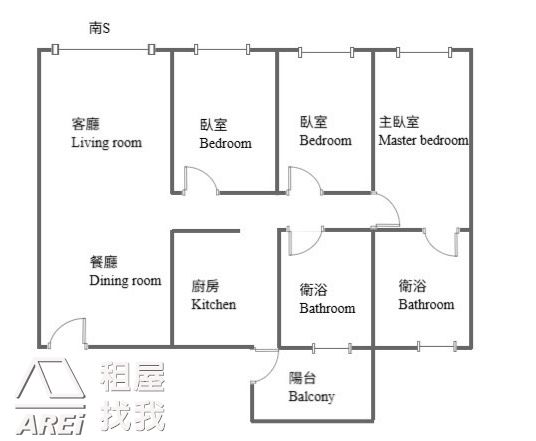 可麗都｜全新收納齊3房平車空屋可租補