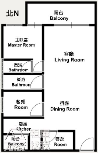 高鐵一森青三房平車|景觀大露台|可租補