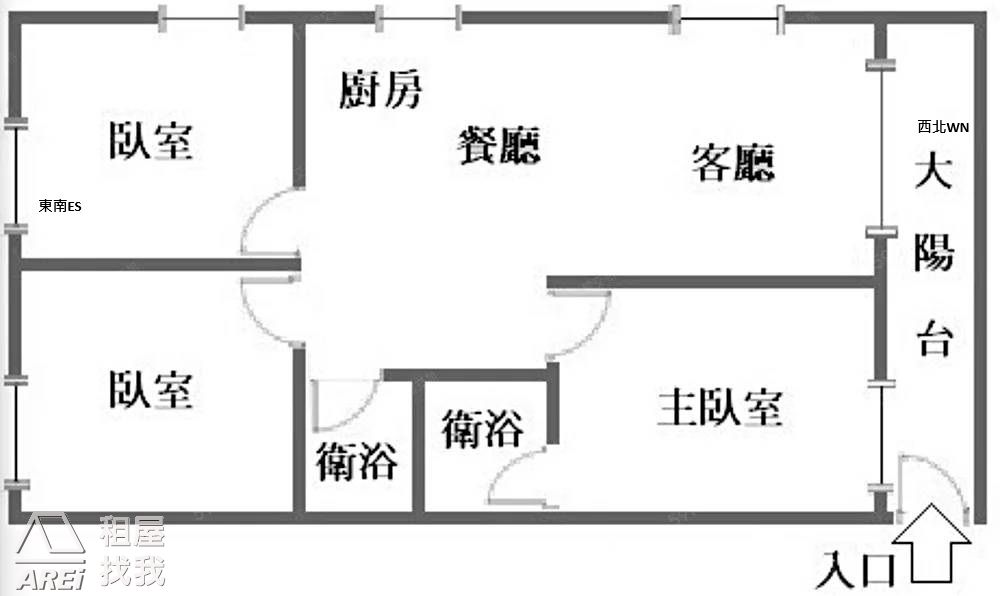 機場MRT全新翻修公寓3房可租補