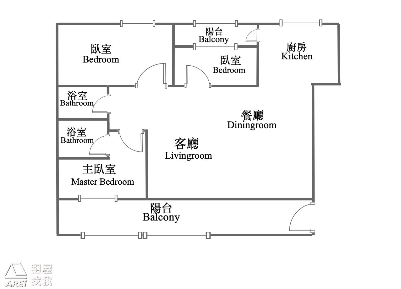 皇苑人文經典｜農十六凹子底｜典雅正三房