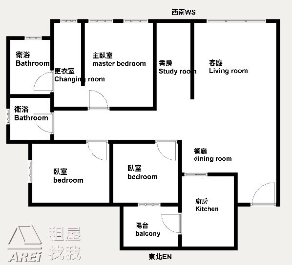 生態園區MRT京城大苑採光3+1房平車