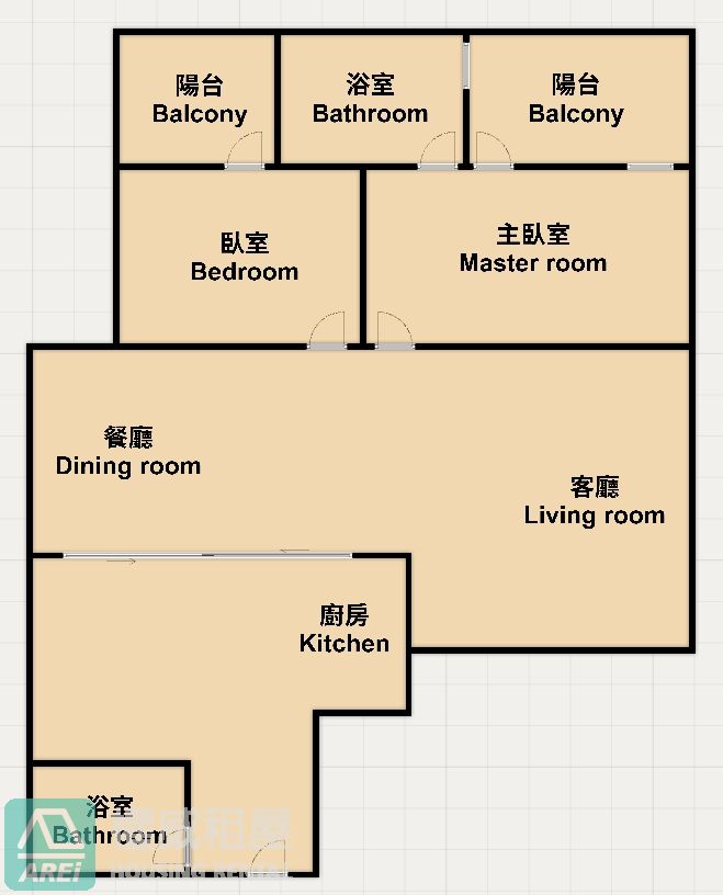 ｜亞灣生活圈｜超值景觀2房平車可租補