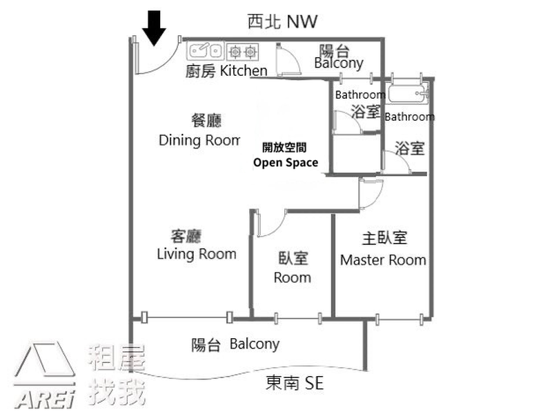 💥💥棋琴26重奏｜高檔裝潢｜三房改二房大空間｜平車💥💥