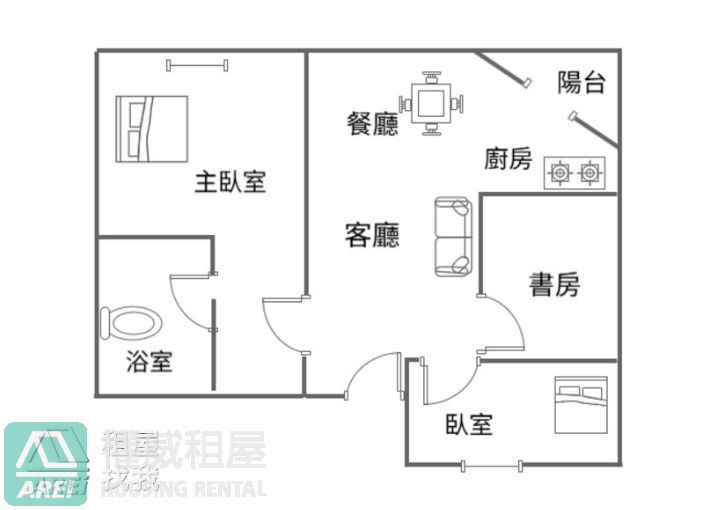 台積電福懋MORE北歐三房平移車可租補