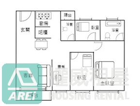 三多聯上iHOME現代三房平車可租補