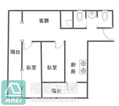 可租補⭐美麗島雙捷運⭐全新未住雙陽台空屋採光2房
