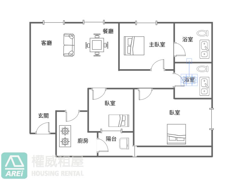 左營高鐵京城大苑採光木質3+1房平車
