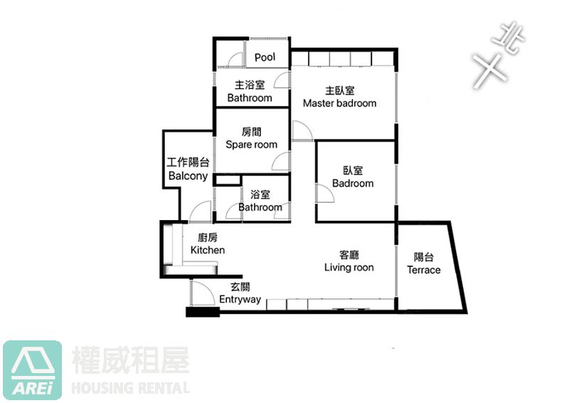 慢生活×好格局|❤️永信禾豐正三房平車