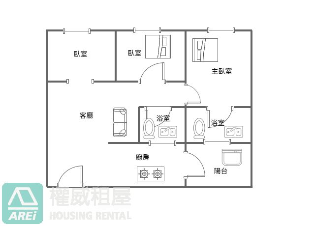 【全新出租】馥御｜高大特區｜3房＋平面車位｜質感首選生活宅