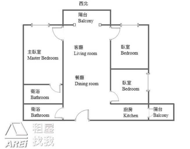 美森園綠意全新空屋3房平車可租補
