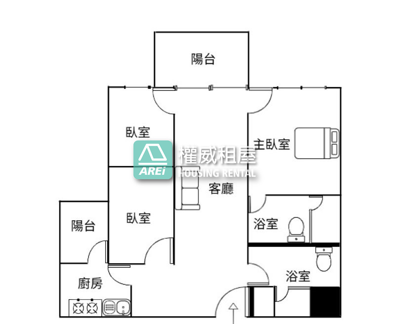 海景宅首選｜和陸寓邸全新3房平車｜傢俱家電全到位