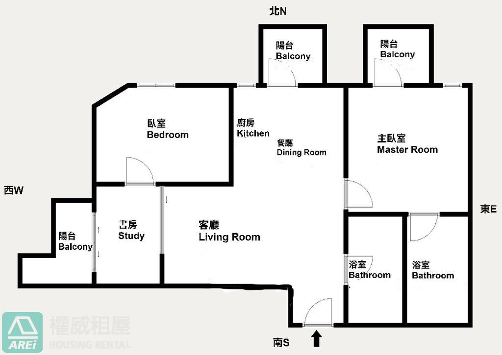 R12高雄車站興富發博愛無印2+1房平車