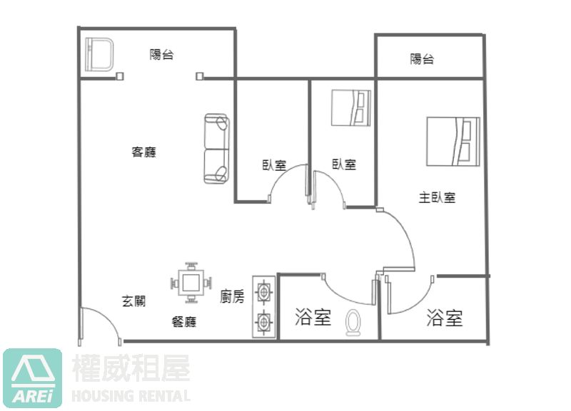 福懋MORE+|台積電特區|絕美景觀採光大三房