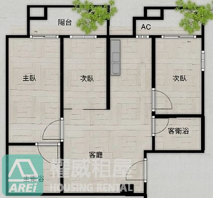 【三民區｜興富發博愛】3房2衛 雙陽台質感宅