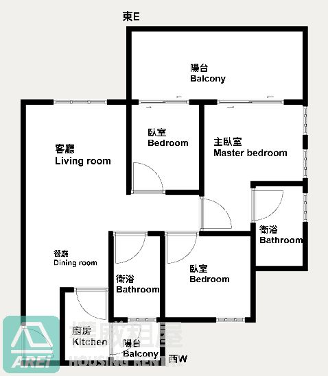 青埔MRT全民萬歲採光3房車位可租補