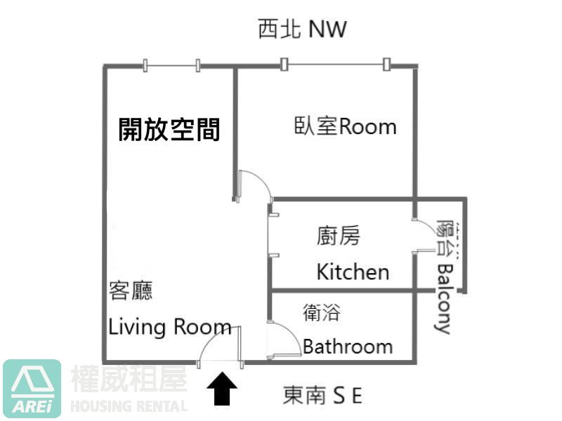 圓禾向青｜三鐵共構｜溫馨採光1+1房可租補