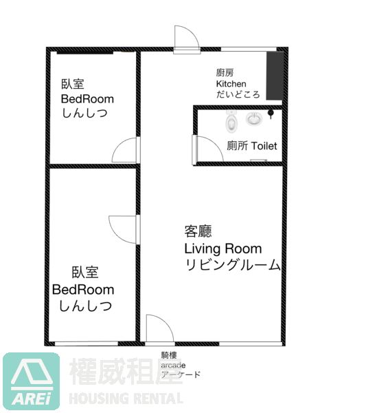 🏡【鹽埕新興街｜駁二特區｜公寓1樓便利2房2廳】