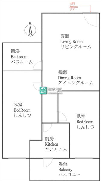可租補【時尚帝寶】O6捷運信義國小x六合商圈x文化中心商圈大2房(有7間)