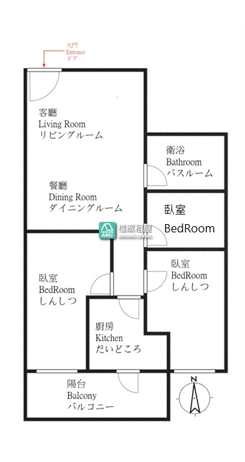 可租補【時尚帝寶】O6捷運信義國小x六合商圈x文化中心商圈(小3房)