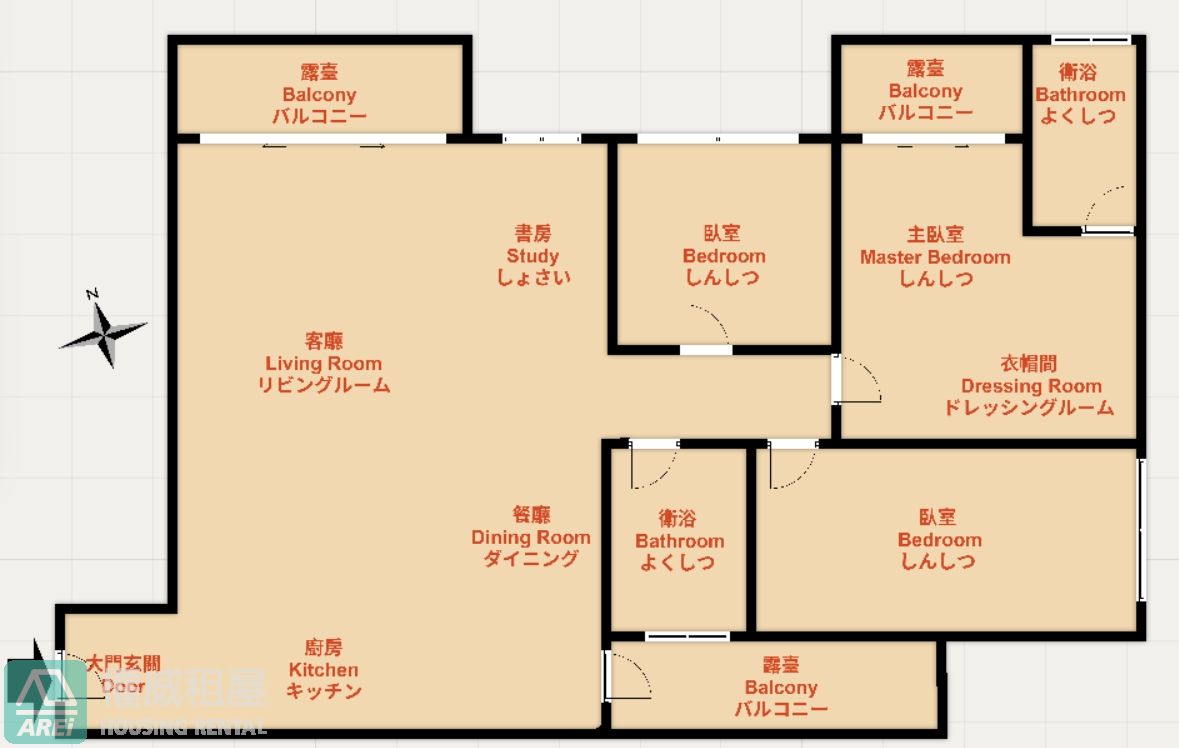 美術海｜遠眺軍港灣 | 高樓美景3+1房平車
