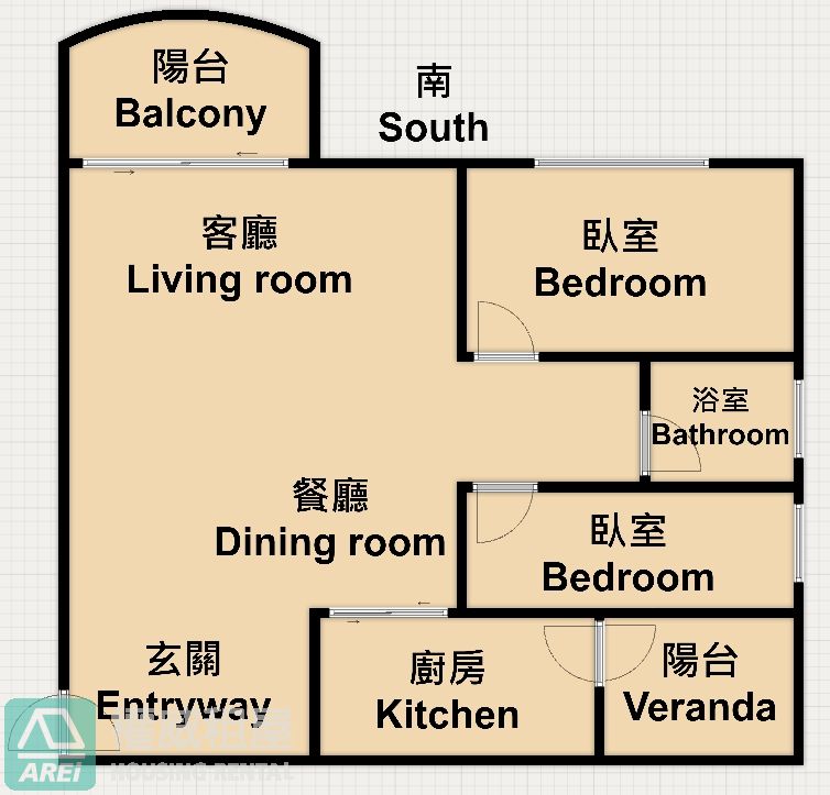 巨蛋博愛100 | 高樓景觀 | 2房可租補