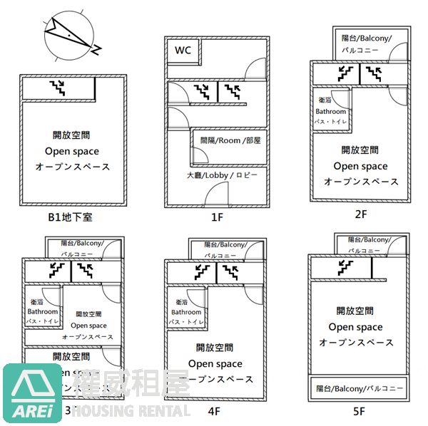 R9中央公園｜美麗島雙捷．近新崛江大坪數五樓透天店面