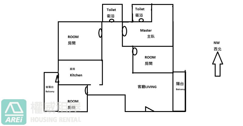 楠梓大四房空屋可寵家具可談