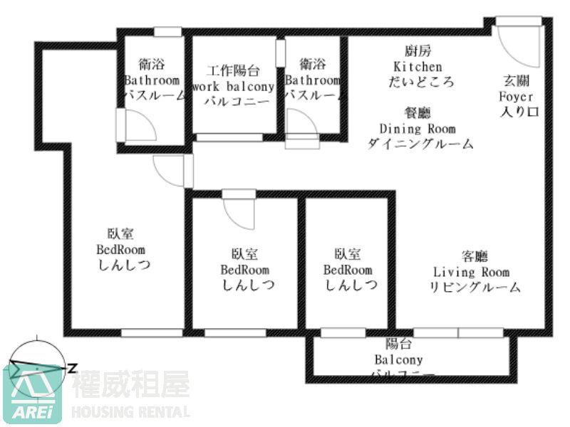 璟都心｜高醫商圈｜十全熱河商圈｜三房傢俱齊全