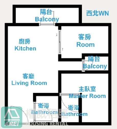 可租補|中央公園MRT|臻愛全新精裝2房雙衛浴平車