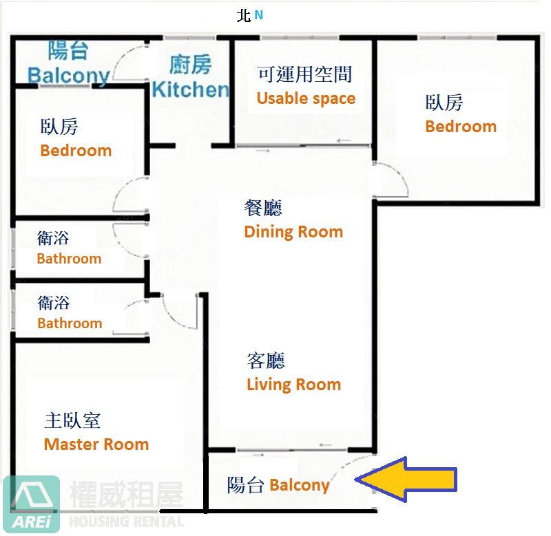 美術館特區人文臻藏翻新緻美3+1房平車