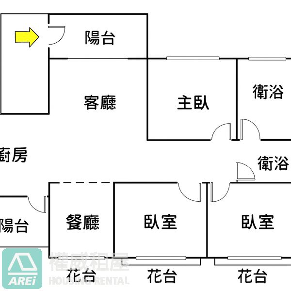 大樂商圈舒伯特採美式鄉村三房平車