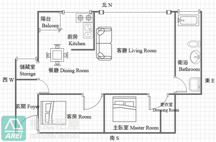 🚈科工館車站｜雅緻明淨寬敞公寓2房