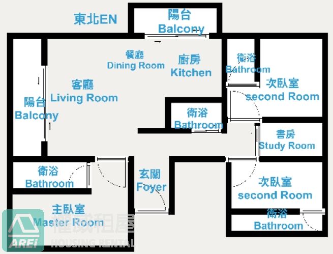 鼎宇美術之星|雙面採光|三套房雙平車