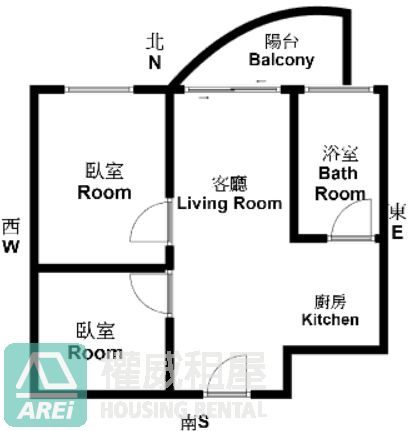 文化中心MRT華尚dear木質調質感2房|可租補