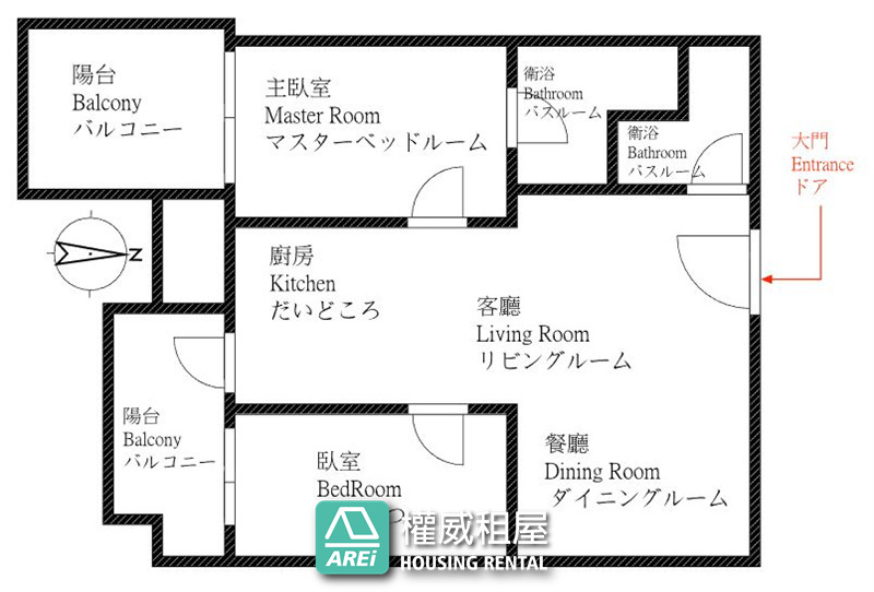 華雄交響曲｜兩房兩衛浴平車・住進河光與微風的每日序曲