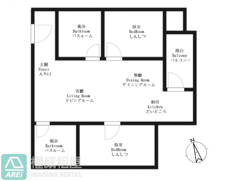 景觀宅| 可寵物| 可租補| 冠傑UI| 高大特區|2房2衛 ×平車