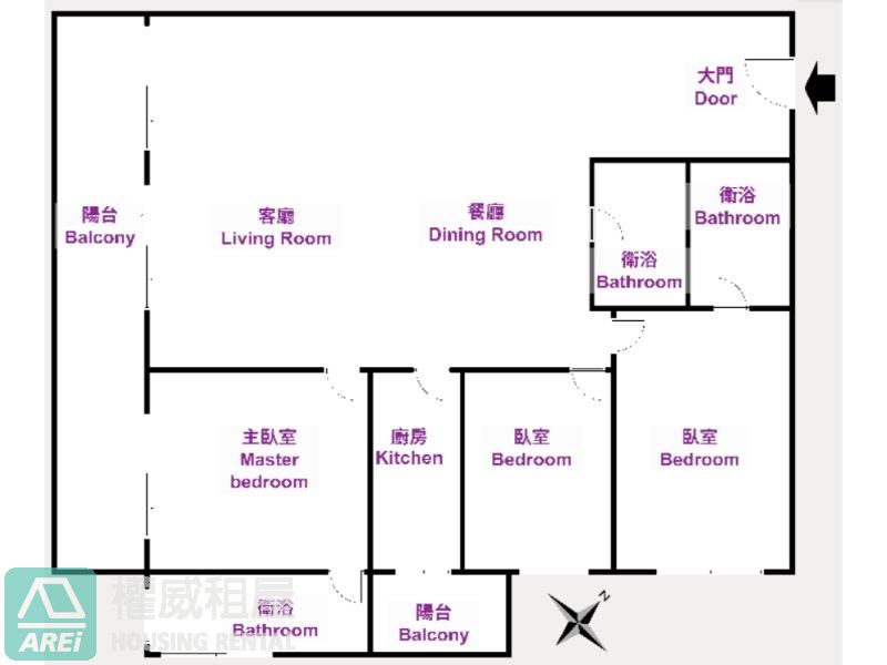Hygge欣民權|三多商圈・高端豪邸|景觀露台・3套房｜平車