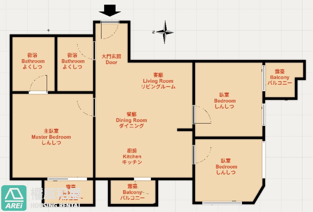 💑興富發博愛｜高樓城市景｜現代簡約風｜3房