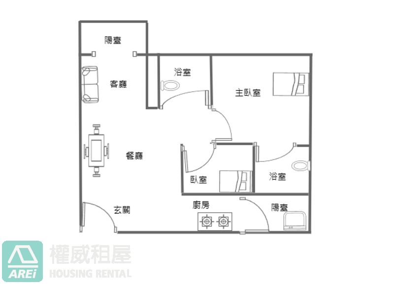 楠梓高大特區|泰嘉拓真2+1房|採光海景雅邸|可寵物租補