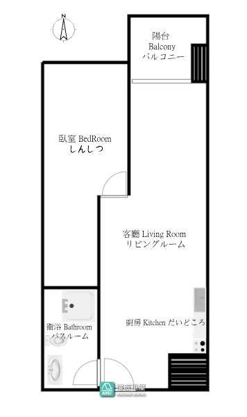 自由朗誦｜全新空屋出租含車位｜歡迎您來布置屬於您的空間