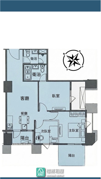 高鐵左營興富發鉑愛悅景觀三房平車