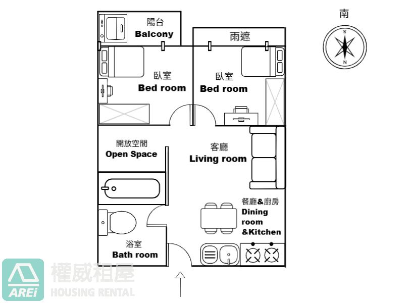 外商最愛❤️京城新世界高檔次2+1房平車