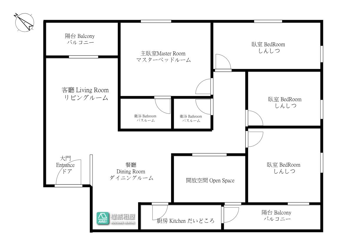 近輕軌 建工商圈｜屋況好含平車｜4+1房大空間好利用