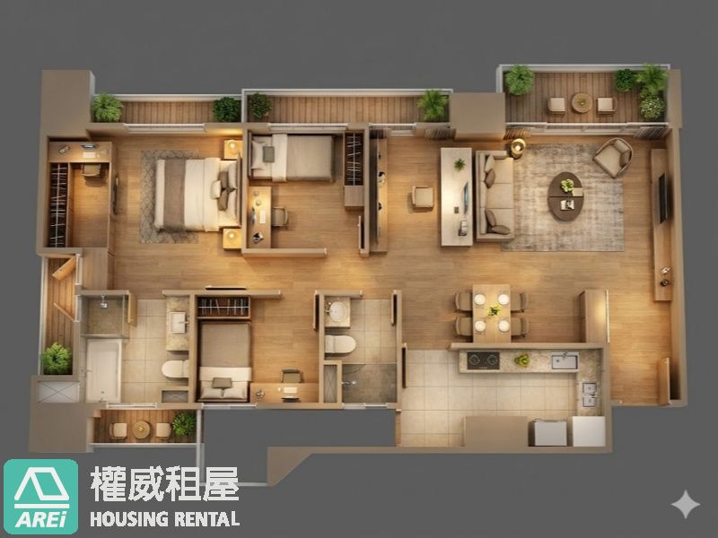 都會公園森之丘泳池景觀3+1房平車含管