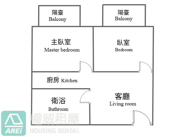 愛情河左岸|兩房一廳一衛|收納空間佳|可租補