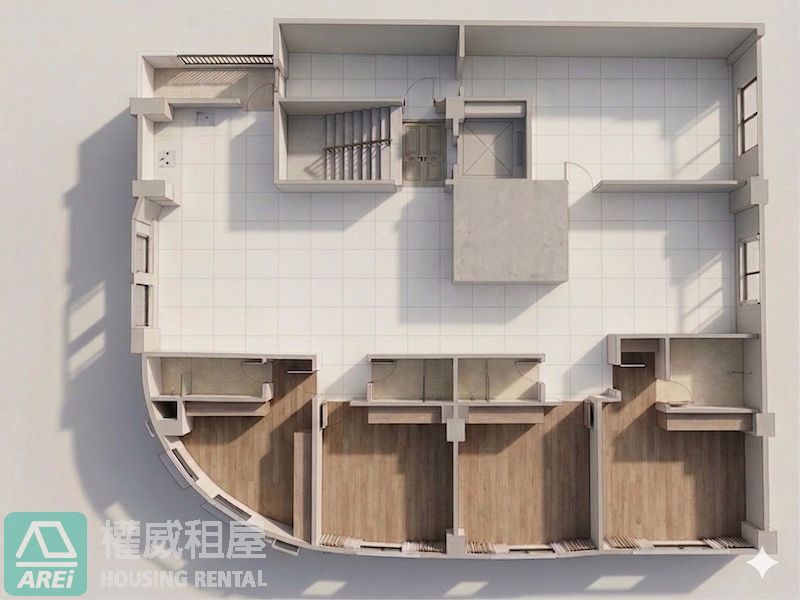 R13凹子底富民商圈室內70坪四房住辦平車