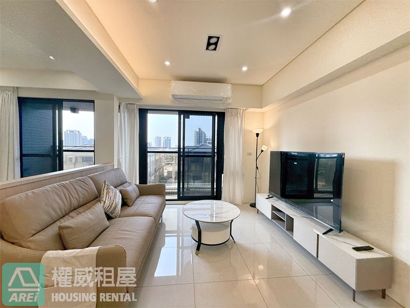 楠梓台積電森河畔2+1房精裝全新未住B1大平車景觀前後陽台